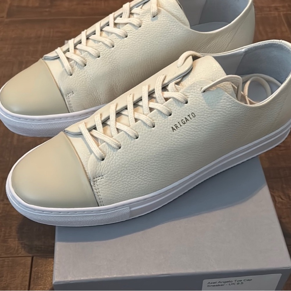 Axel Arigato Cream Leather Sneakers